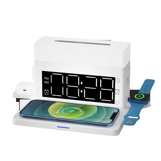 Creative 6-in-1 Multi-function Night Light, Clock, Alarm, Eye Protection