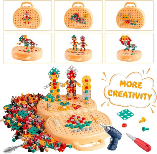 DIY Creative Screw Puzzle Suitcase